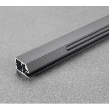 Conecta Aluminiumprofil med Handtag Titanium 3m DQZ6LF300T
