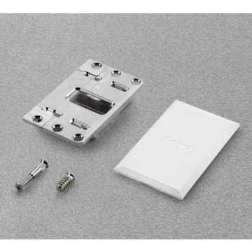 Conecta Hållare, flush mounted Nickel 2-Pack DQG5BX9XS