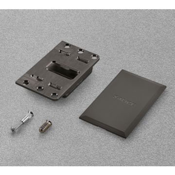 Conecta Hållare, flush mounted Titanium 2-Pack DQG5BX6XS