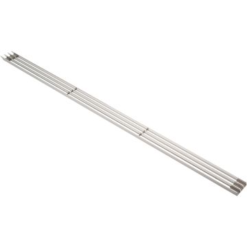 Ventilationsgaller 596 x 37,3 mm Borstad Aluminium